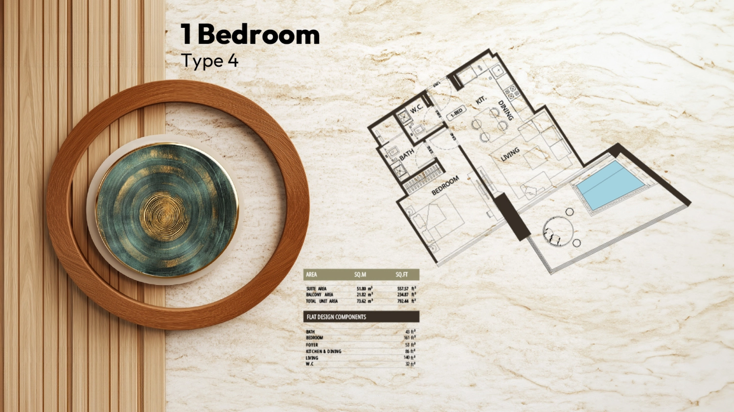 1 BR - Type A
